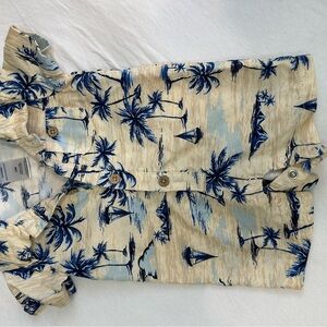 Tropical Print Baby Romper
